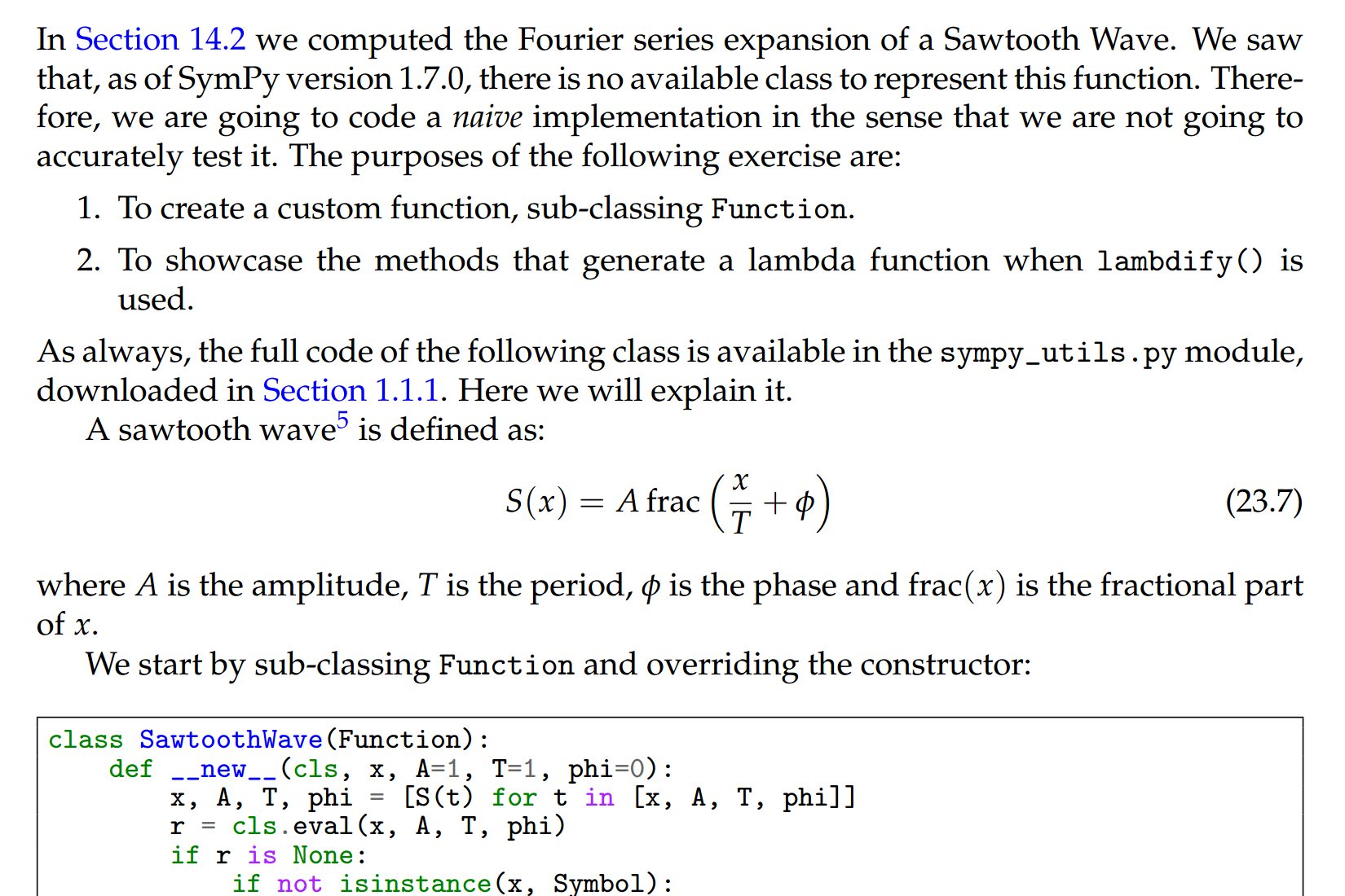 Implement new functionalities