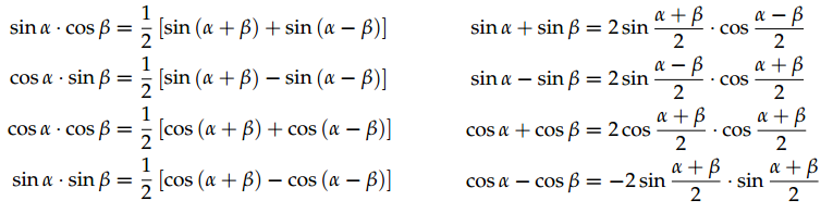 example of trigonometric simplifications with SymPy